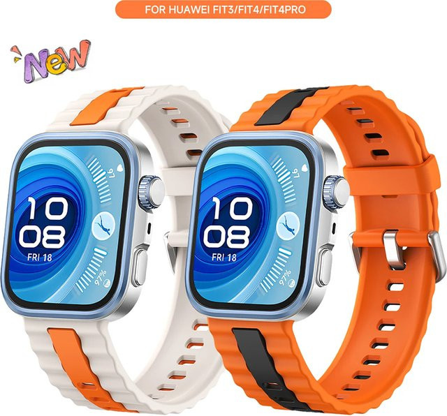CAOWTAN Uhrenarmband Silikon, Unisex, für Huawei Fit3, Fit4, Fit4 Pro - Bild 1