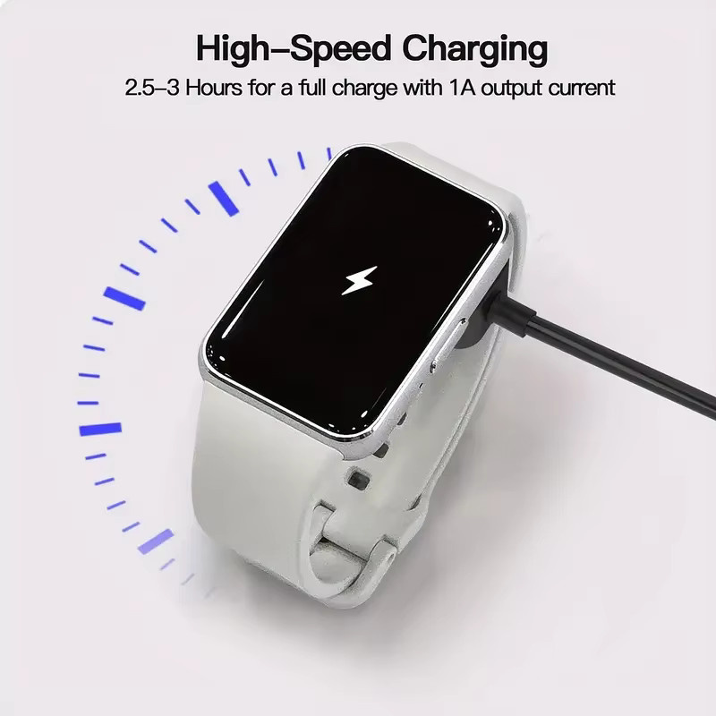 Samsung USB-C Ladekabel mit Dock-Adapter für Galaxy Fit 3 (SM-R390), Schwarz, 100 cm - Bild 3