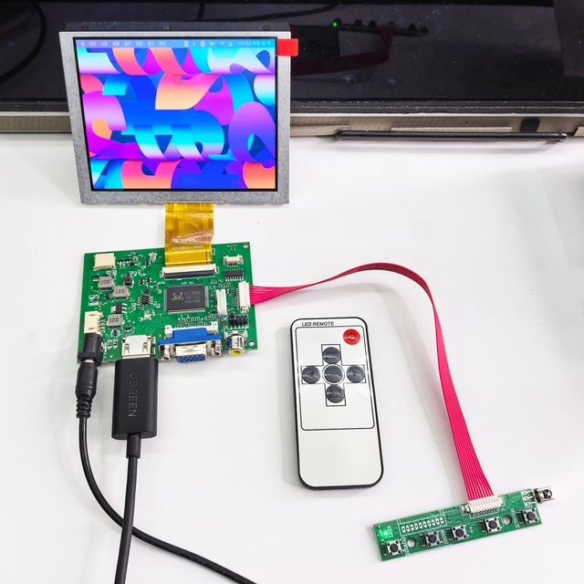 GLZLDY LCD Bildschirm 5 Zoll Display Panel mit HDMI VGA AV und Remote Controller Driver Board ZJ050NA-08C - Bild 1