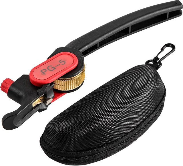 PG-5 Kabelabisolierzange mit Ratschenfunktion für runde Kabel ab 25mm in Schwarz - Bild 1
