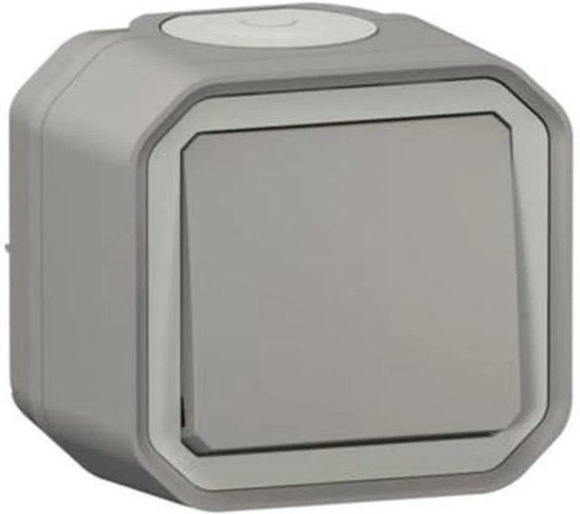 Legrand Plexo New Aufputz-Ausschalter in Grau - Bild 1