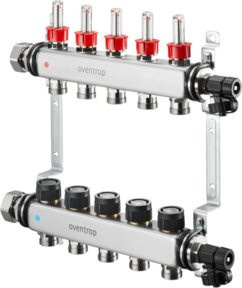 Oventrop Heizkreisverteiler Multidis SF 7 Kr. in Silber mit integriertem Ventil - Bild 1
