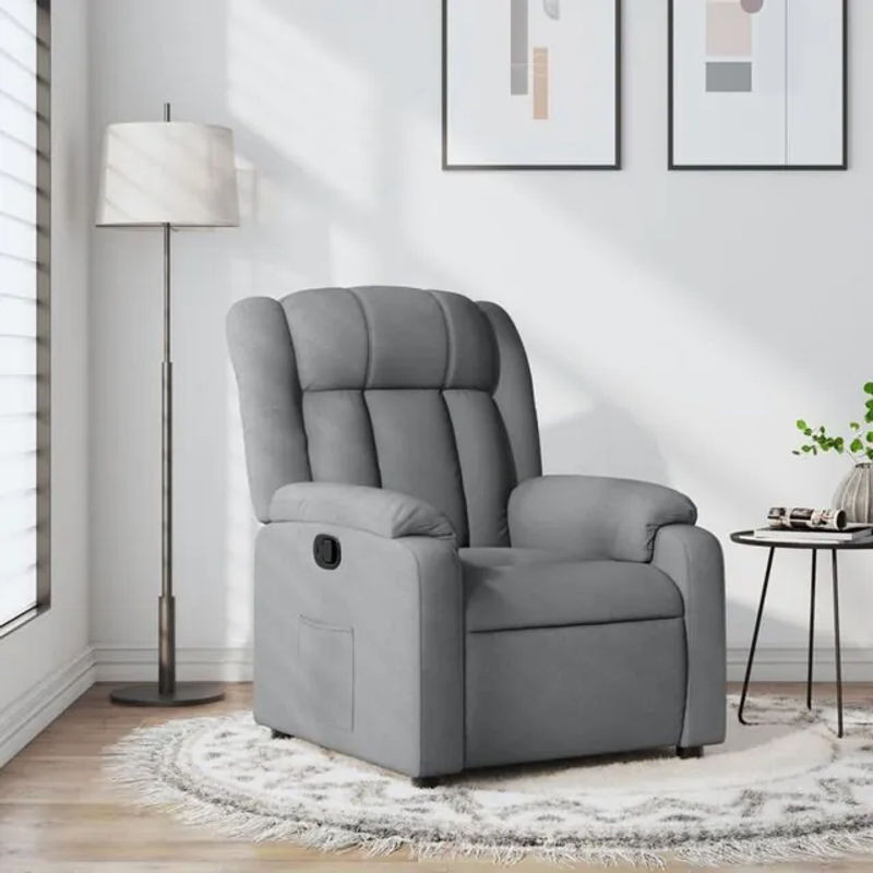 Relaxsessel von VIDAXL aus Stoff in Grau - Bild 1