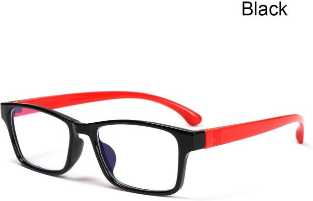 BEYIII Anti-Blaulicht-Brille, Kinder, Vollrand, rechteckig, Kunststoff, schwarz, Unisex - Bild 1