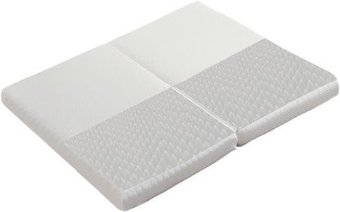 MUVOE Faltmatratze aus Kaltschaum mit Wabenstoff, Öko-Tex zertifiziert, weiß, Breite: 140 cm, Tiefe: 200 cm