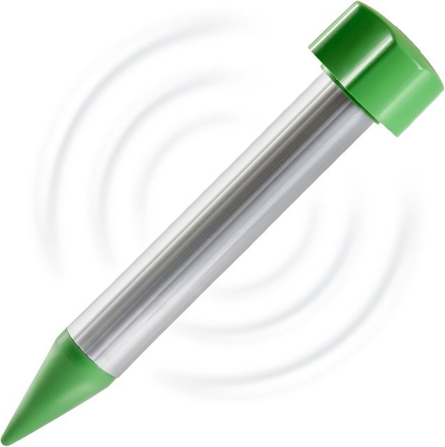 Maulwurf-Abwehr Mini aus Aluminium inklusive Batterien - Bild 1
