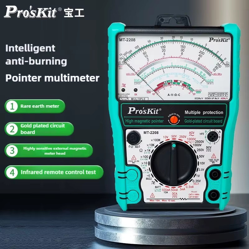 ProsKit Analoges Multimeter MT-2019/2017/2018 mit Sicherheitsstandard für professionelle Ohm-Messungen - Bild 3