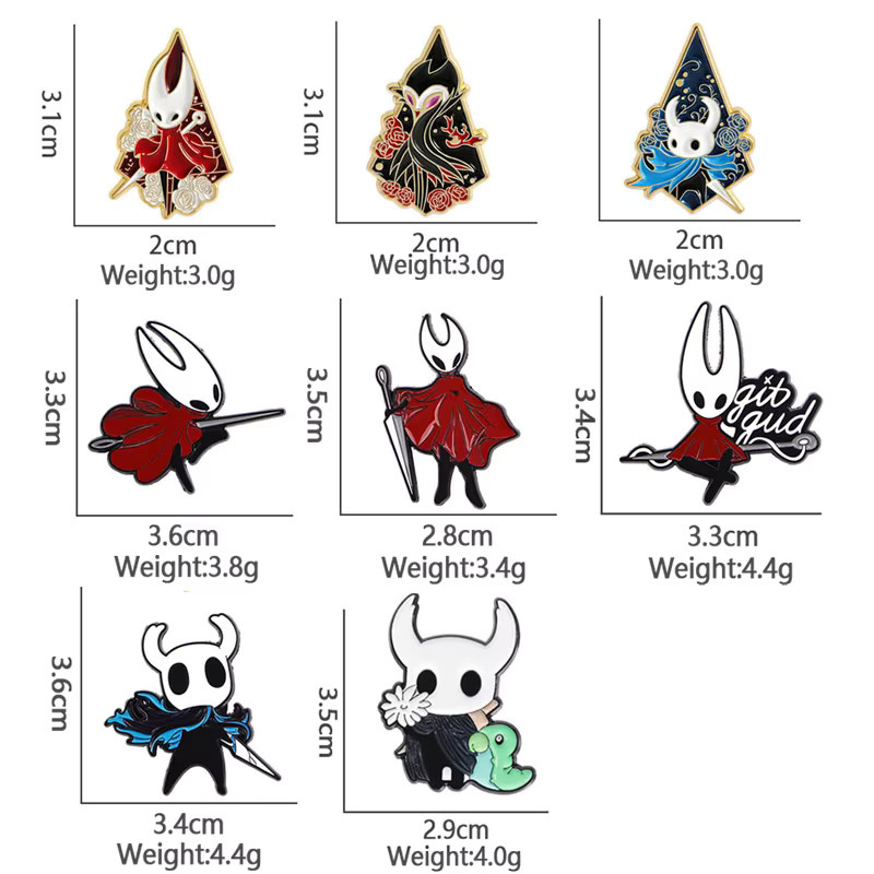MINISO Pin-Set Hollow Knight Emaille, Unisex - Bild 2