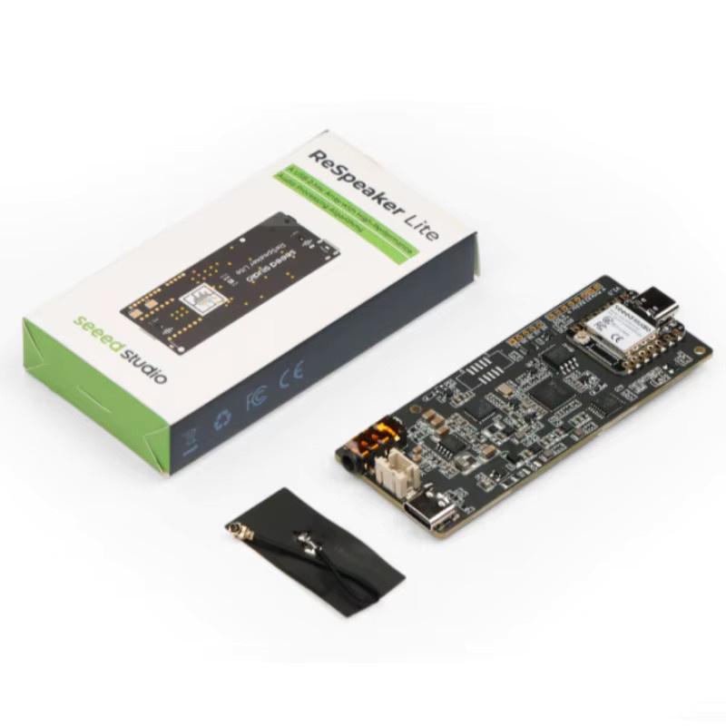 ReSpeaker Lite 2 Mikrofon-Array mit XIAO ESP32S3, Mono-Gehäuselautsprecher 4R 5W und Acrylgehäuse in Schwarz oder Transparent für ESPHome Assistant - Bild 3