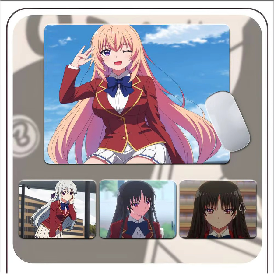 Moetch Anime Klassenzimmer Mauspad rutschfeste Schreibtischunterlage Multicolor - Bild 3