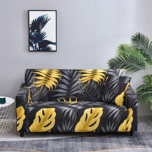 Bestbags Stretch-Sofabezug für 1- bis 4-Sitzer, elastischer Couchbezug mit Grafikdesign in Multicolour, Möbelschutz für Ecksofas und Chaiselongues, Breite: 190-230 cm - Bild 1