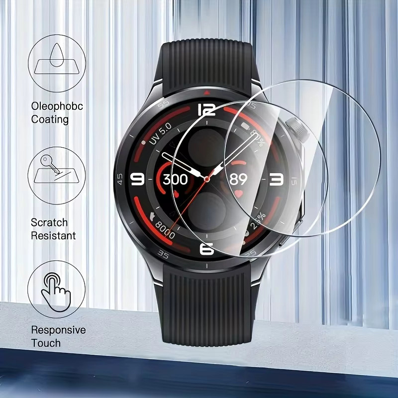 OnePlus Screen Protector Glas, 3 Stück, für OnePlus Watch 2R - Bild 2