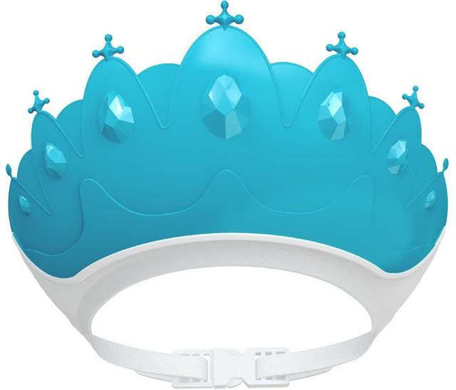 A Family Of Home Textiles Baby Shampoo Kappe Crown in Blau mit Ohrenschutz und verstellbarer Größe - Bild 1