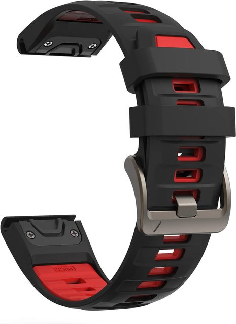 MY-CASE Uhrenarmband Silikon, QuickFit, 26 mm, Schwarz, Unisex - Bild 1
