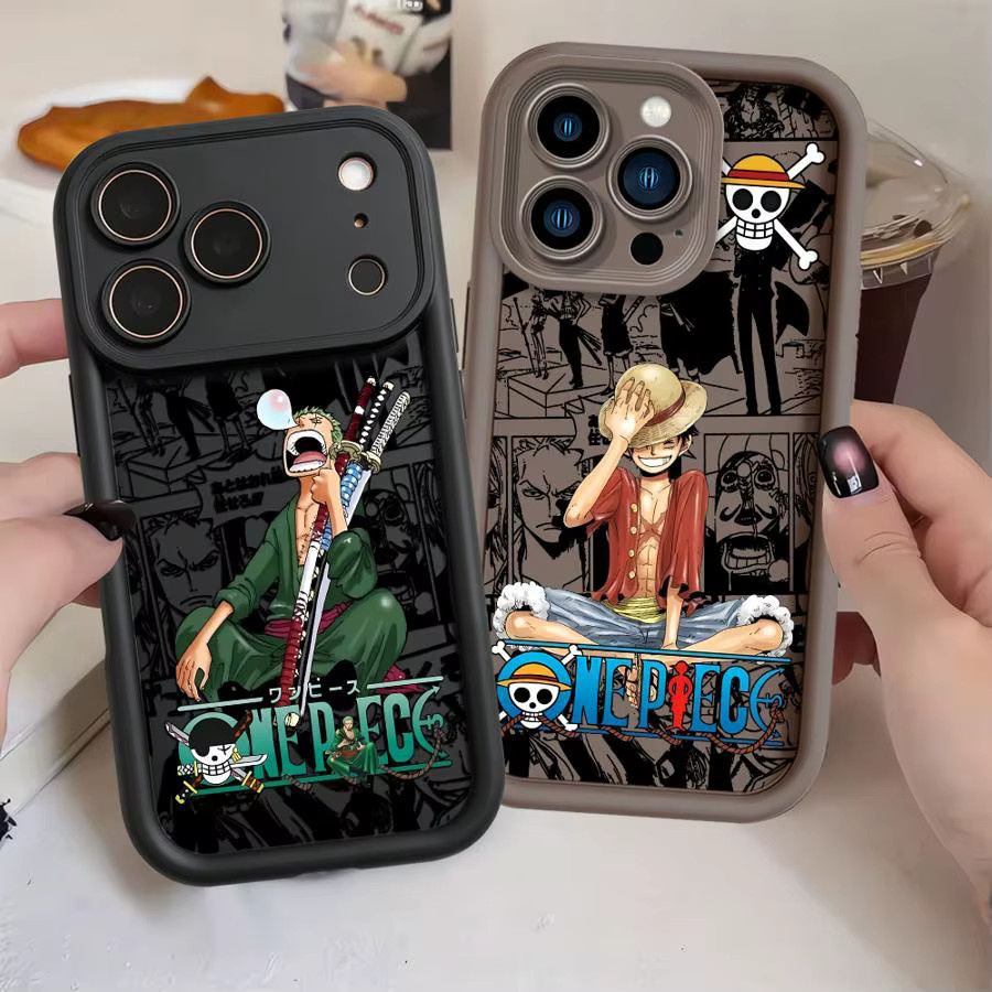 One Piece Luffy & Zoro Handyhülle für Apple iPhone 16 15 14 13 12 11 Pro Max Plus XS XR Mini 16e in Multicolour - Bild 3