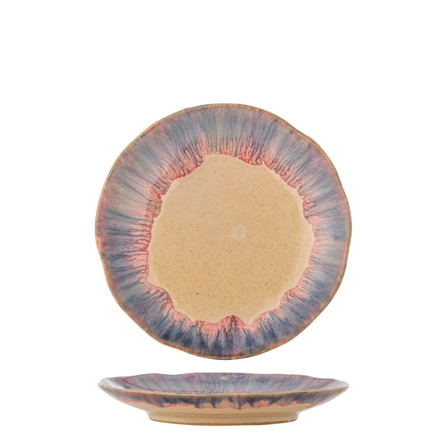 Bloomingville Steingutteller Imogen Mehrfarbig Durchmesser: 16,5 cm - Bild 1