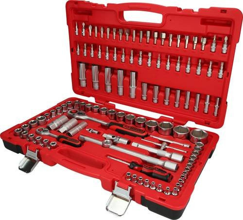 KS Tools Steckschlüsselsatz 951.0711 aus Chrome Vanadium in Rot - Bild 1