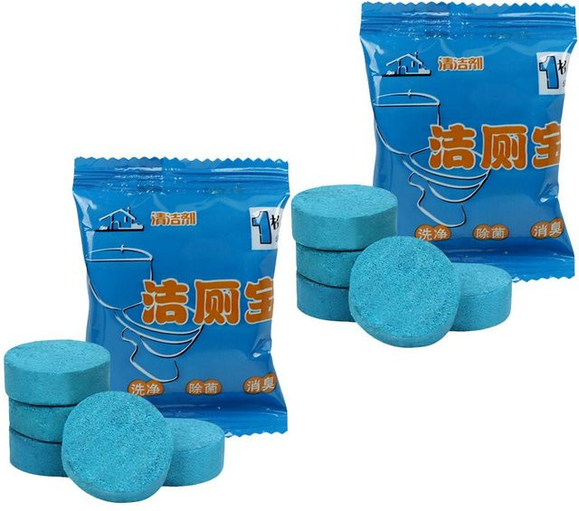 JMG Household Supplies WC Reinigungs-Bälle zur Toilettenschüssel-Reinigung und Luftauffrischung, 10 Stück, Blau - Bild 1