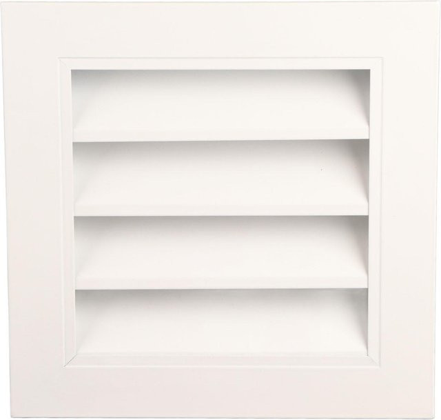Neoglint Schuppenentlüftung aus Aluminiumlegierung in Weiß, Giebelentlüftung wasserdicht und regensicher, Breite: 24,89 cm, Breite: 24,89 cm - Bild 1