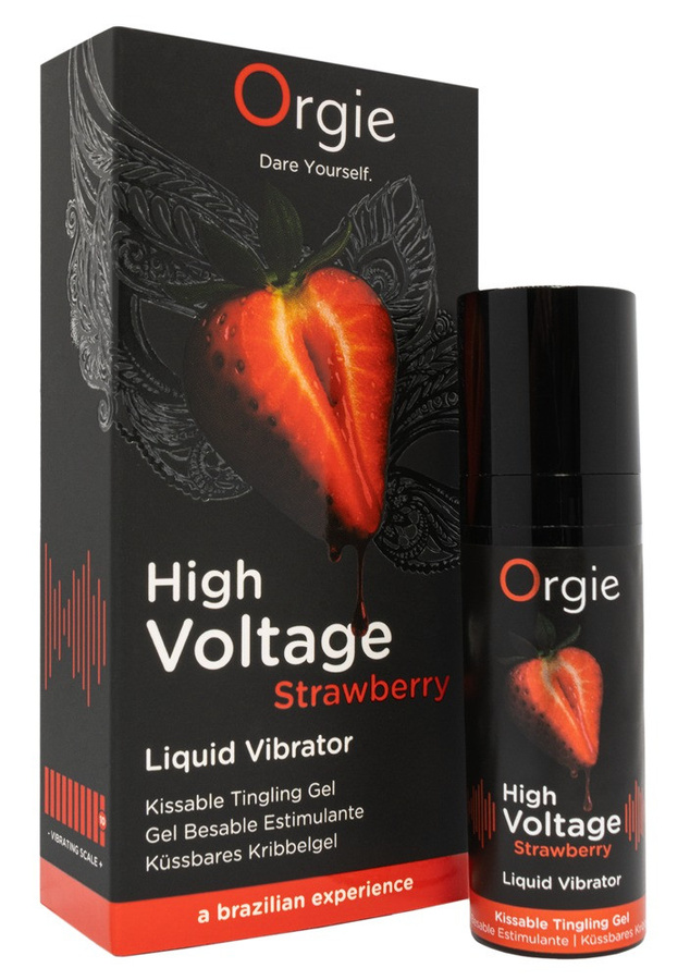 Orgie Stimulationsgel High Voltage Strawberry, Erdbeer-Aroma - Bild 2