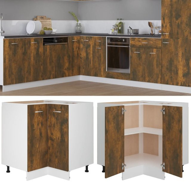 vidaXL Küchenschrank aus Holzwerkstoff in Räuchereiche, B/T/H: 75,5 x 75,5 x 80,5 cm - Bild 2