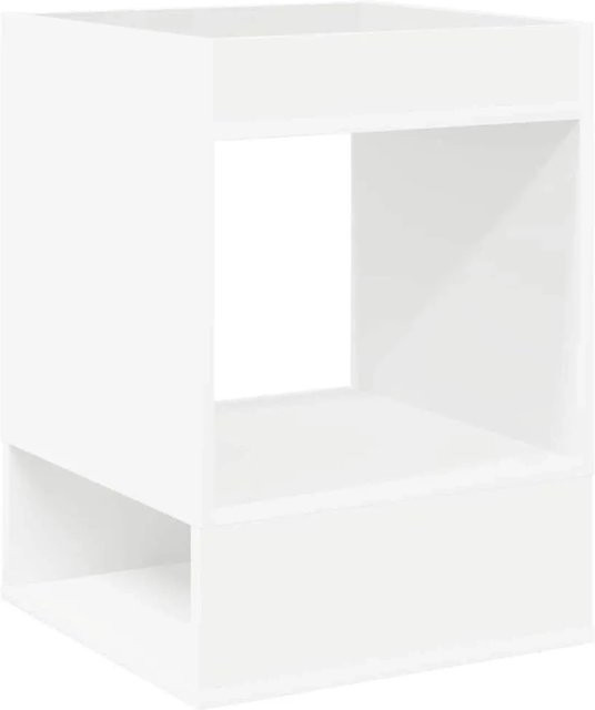 vidaXL Beistelltisch in Weiß, modern und quadratisch, aus Holzwerkstoff, B/T/H: 40 x 40 x 56 cm - Bild 1