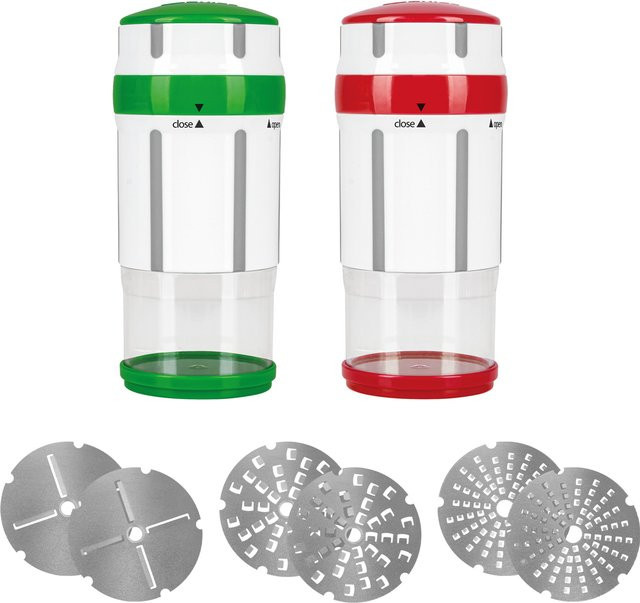 GENIUS NICER DICER Maestro Gewürzmühle und Käseschneider Set, 12-teilig - Bild 1