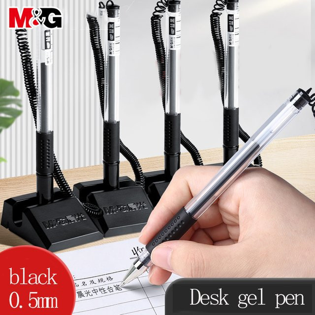 M&G Gelstift mit feiner Spitze 0,5 mm in Schwarz, nachfüllbar - Bild 1