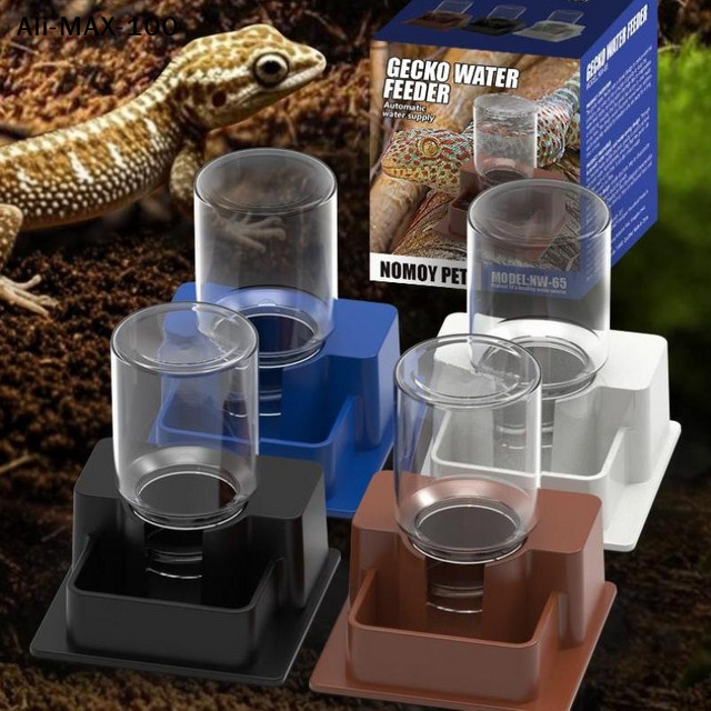 Hoeaden Automatischer Wasserspender für Reptilien mit Flasche, Anti-Ertrinkungs-Wasserspender für Schildkröten und Eidechsen - Bild 1