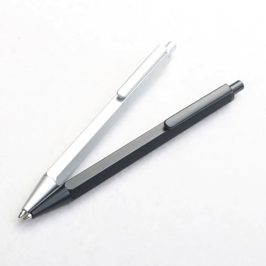 Luxuriöser Vollmetall-Gelstift mit schwarzer Tinte und sechseckigem Design für dich - Bild 2