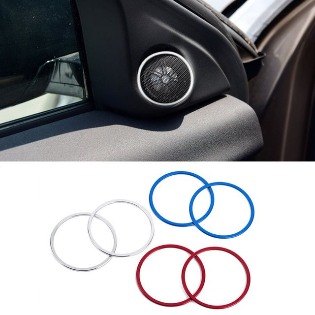 Auto Tür Audio Lautsprecher Abdeckung Trim Aufkleber für Land Rover Range Rover Evoque Cabrio Ember Edition 2013-2017 - Bild 1