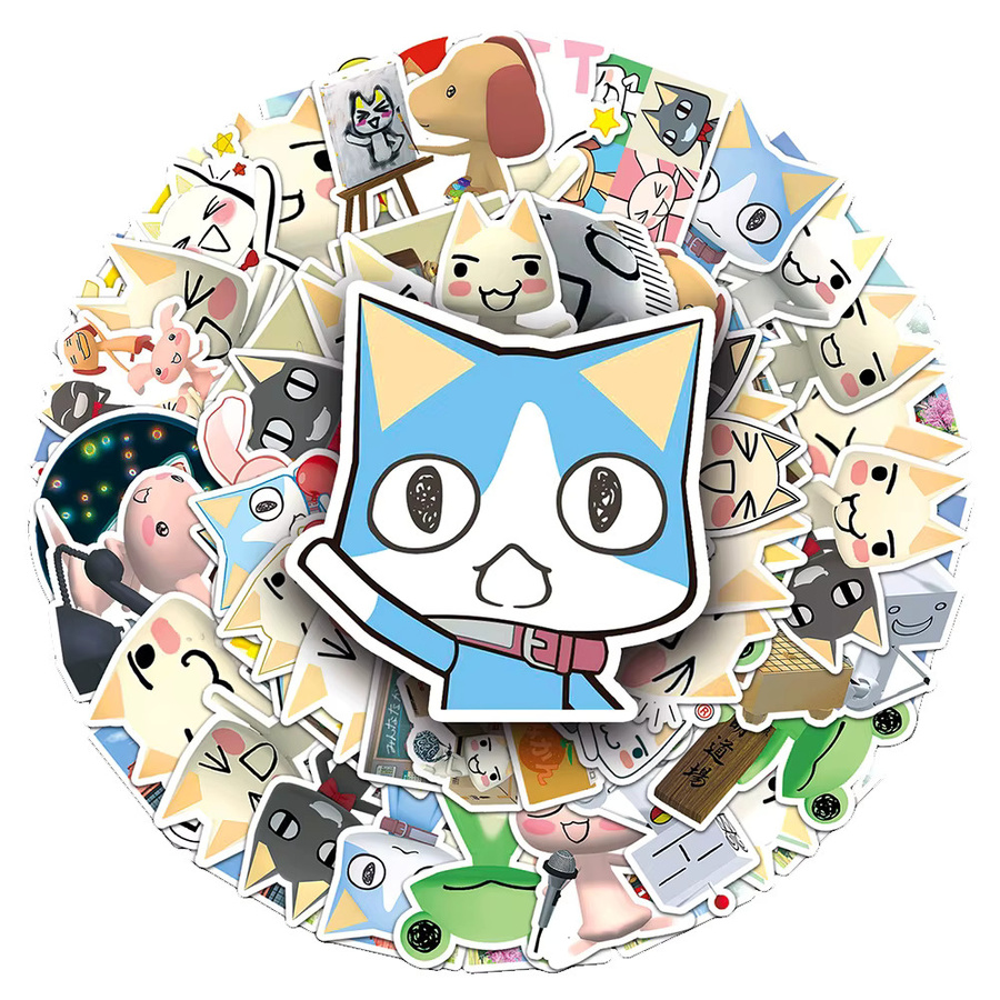 Bandai Kawaii Toro Inoue Katze Aufkleber, multicolor, 10/30/50pcs Set - Bild 2
