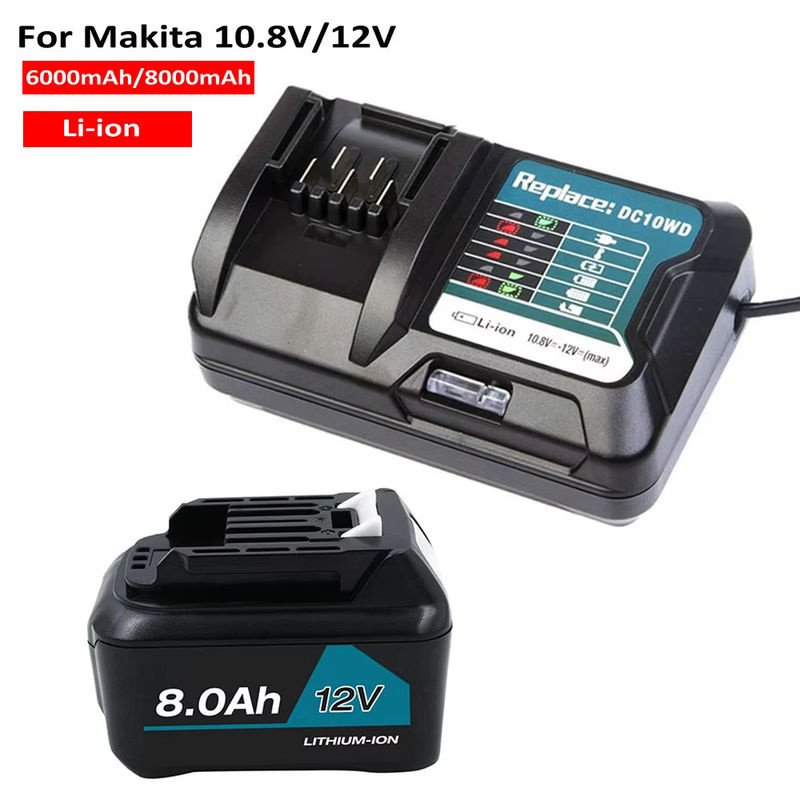 Makita Akku und Ladegerät Set für 10,8 V 12 V max. Li-Ionen-Akkus kompatibel mit BL1040 BL1040B BL1050B BL1020B BL1041 BL1016 BL1021 - Bild 7