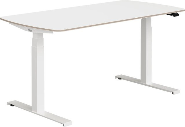 Schreibtisch PAIDI E-LION in Weiß, höhenverstellbar mit Elektromotor, B/T/H: 150 x 80 x 62-75 cm - Bild 1