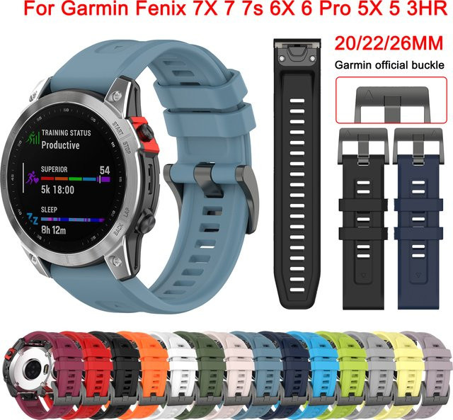 LENNIK Uhrenarmband Silikon, Unisex, 20 22 26mm - Bild 1