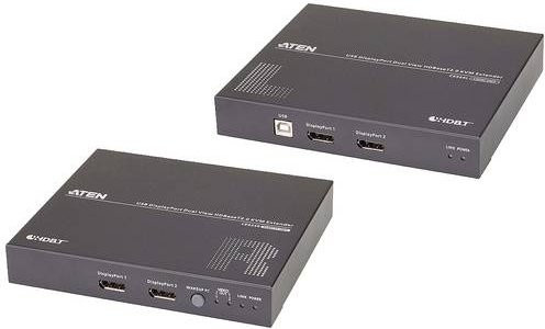 Aten CE924 KVM Extender DisplayPort 4K UHD mit USB und Ethernet in Schwarz - Bild 2