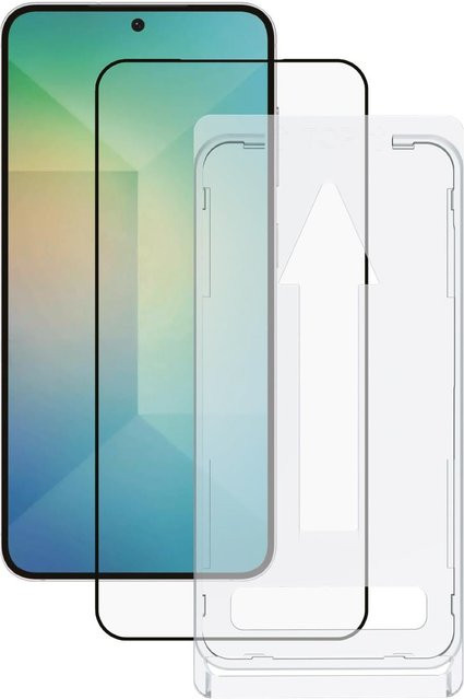 Vivanco FullScreen Displayschutzglas für Galaxy S25 mit Easy Applikator Installation, transparent - Bild 1