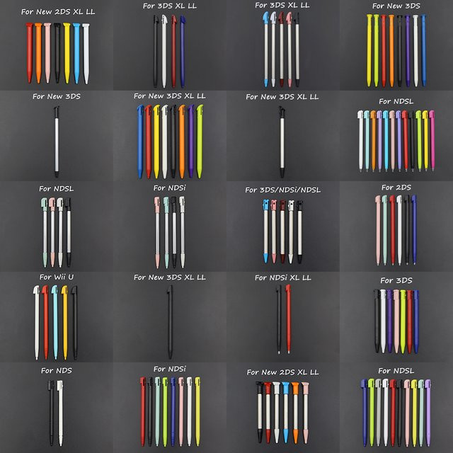 TingDong Stylus-Stift aus Kunststoff und Metall für Nintendo Spielkonsolen in Multicolor - Bild 1