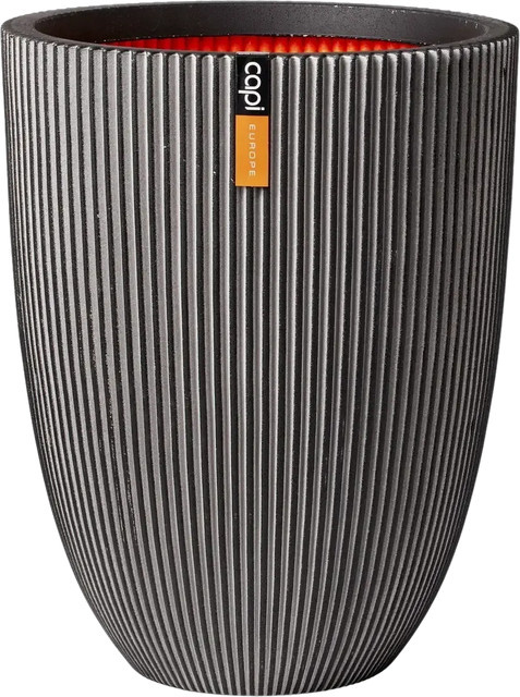 Übertopf Aplanta Groove in Anthrazit B: 34 cm, H: 46 cm - Bild 1