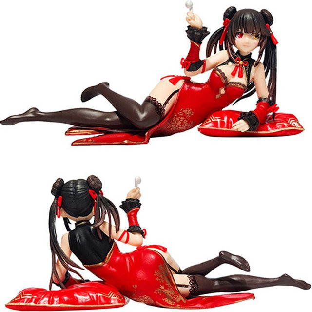 Bandai Date A Live Kurumi Tokisaki Anime-Figur im chinesischen Cheongsam-Stil in Rot - Bild 1