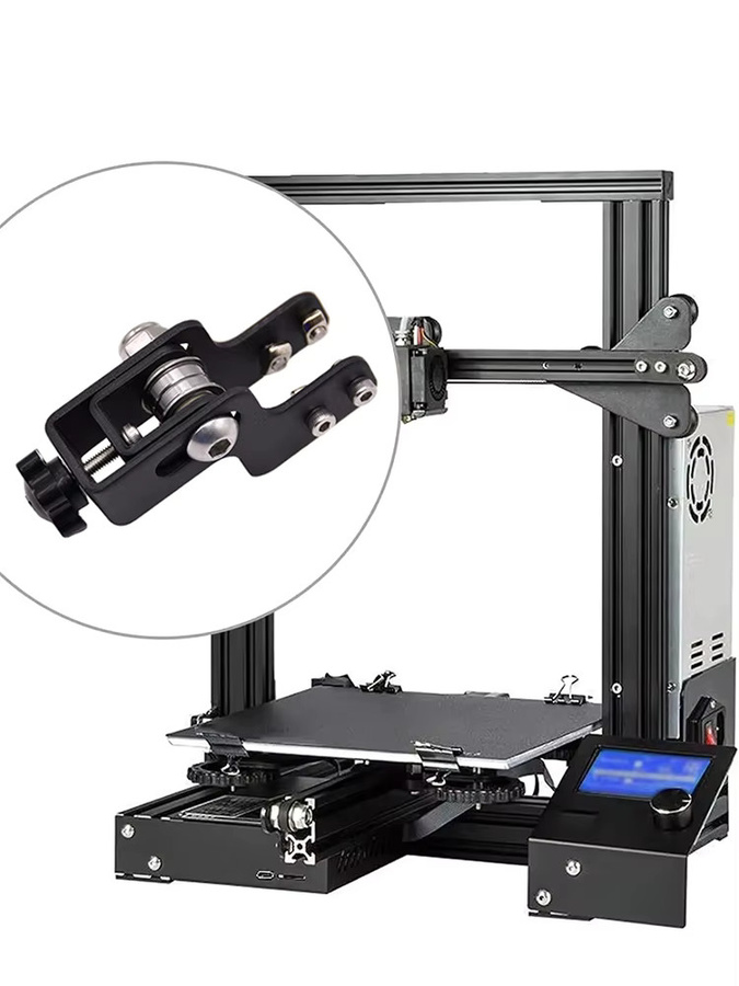 Creality Riemenspanner für Ender 3 und CR10 FDM 3D-Drucker, Synchronriemen-Spannvorrichtung für 2040 Y-Achse und 2020 X-Achse, Schwarz - Bild 5
