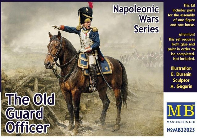 Master Box The Old Guard Officer - Napoleonic Wars Era, 1:32, Kunststoff - Bild 1