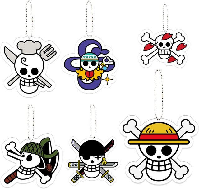 Bandai One Piece Luffy-Hut Totenkopf-Logo Schlüsselanhänger, Bunt / Mehrfarbig - Bild 1