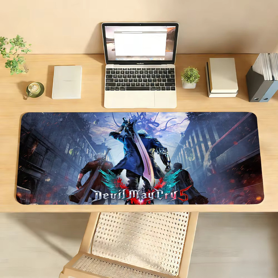 Game D-Devil M-May C-Cry-S Mauspad in Multicolour, rutschfeste Gamer-Schreibtischunterlage für Laptop und Büro - Bild 3