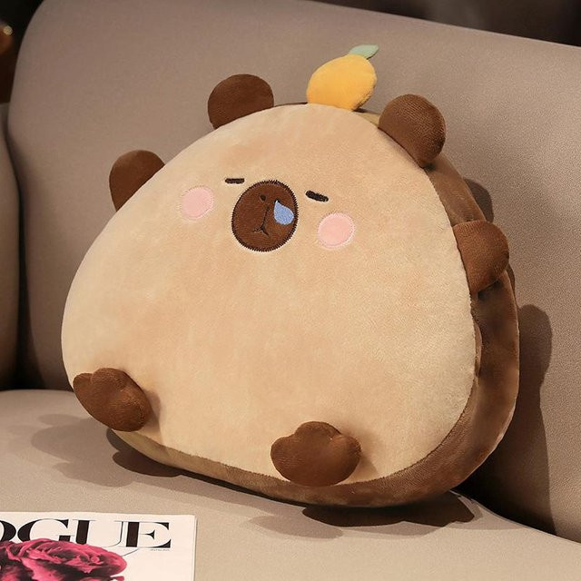 Binchi Fitness Capybara Kissen Stofftier, braun, ab 3 Jahren - Bild 1