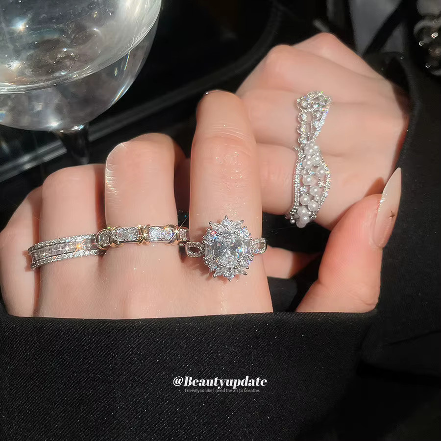 UOSU Ring, Vintage, Zirkonia, Silber, Herren - Bild 2