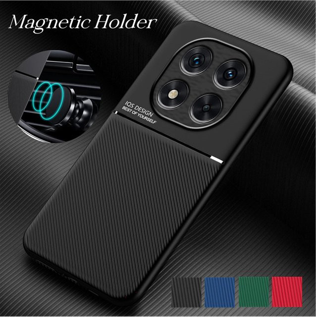 Robuste und rutschfeste Schutzhülle für Xiaomi Redmi Note 15, Redmi Note 14 Pro 5G und Redmi Note 14 Pro+ mit magnetischer Autohalterung in Schwarz oder Blau - Bild 1
