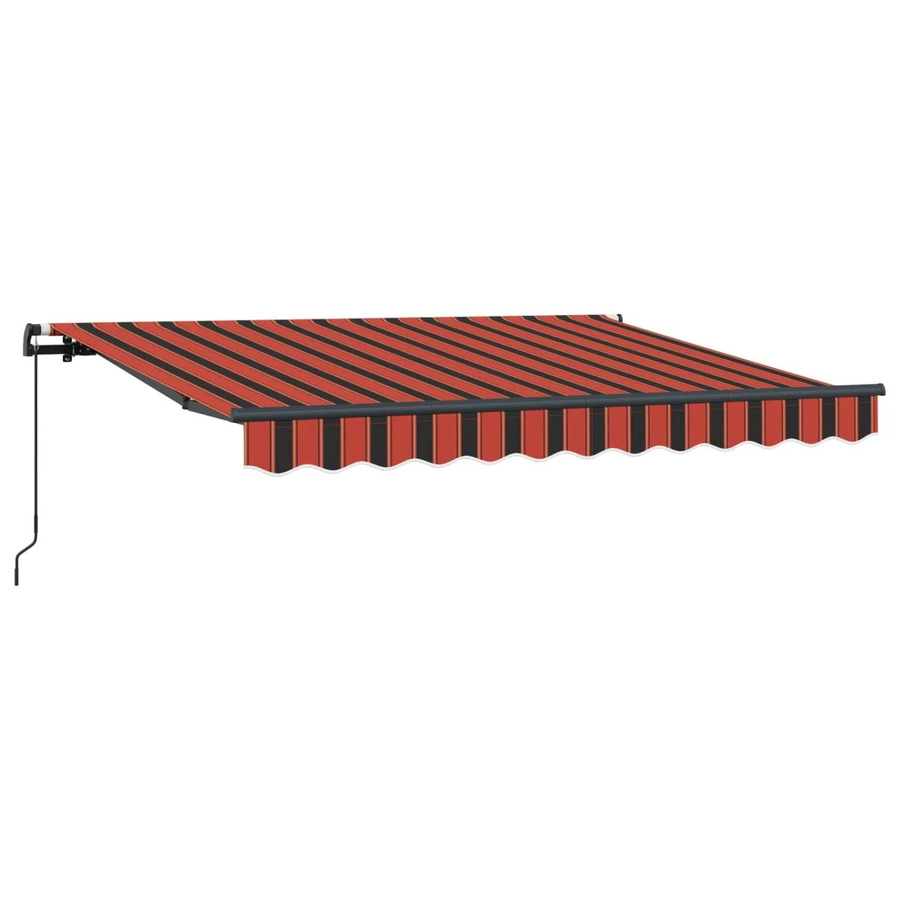 vidaXL Einziehbare Markise Orange aus Aluminium und Stoff B: 250 cm, H: 200 cm - Bild 2