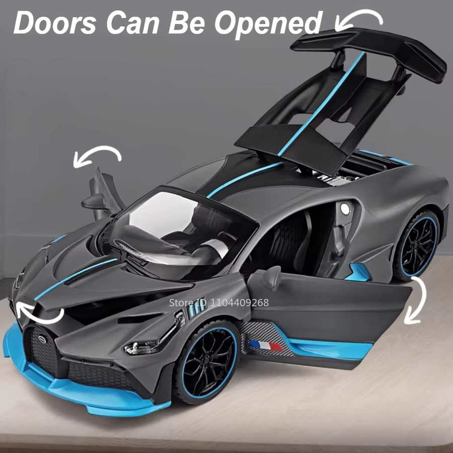MAKEDA Divo Bolide Spielzeugauto, Maßstab 1:32, Metallgehäuse, Gummireifen, mit Licht und Sound - Bild 4