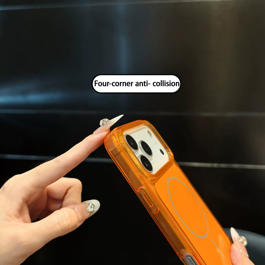 Apple Luxus-Schutzhülle für iPhone 17/18 Pro Max, 17 Air und 17/18 Pro mit magnetischer kabelloser Ladeabdeckung in Weiß - Bild 3